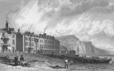 The York Hotel, and Library, Sidmouth 1832. Creator: P Heath