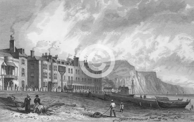 'The York Hotel, and Library, Sidmouth', 1832. Creator: P Heath.