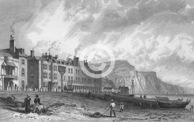 'The York Hotel, and Library, Sidmouth', 1832. Creator: P Heath.