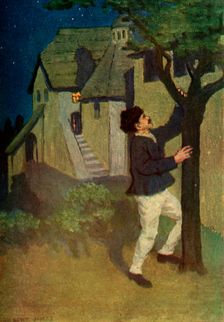 The young man shakes a tree three times 1917. Creator: Unknown
