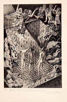 The Young Men in the Fiery Furnace, 1929. Creator: Eric Ravilious