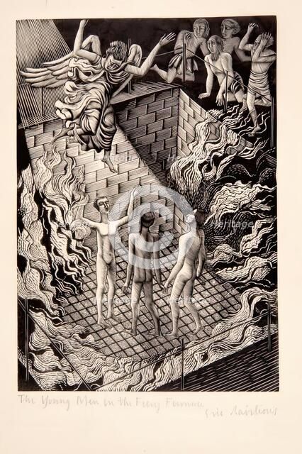 The Young Men in the Fiery Furnace, 1929. Creator: Eric Ravilious.