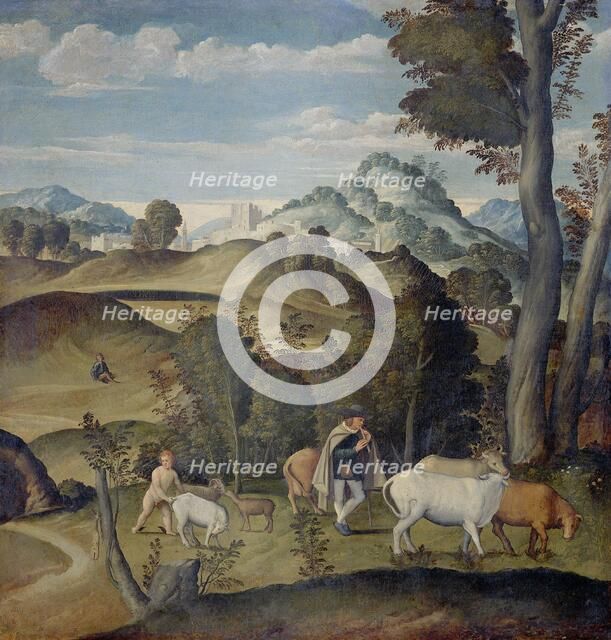 The Young Mercury Stealing Cattle from the Herd of Apollo, 1530-1550. Creator: Girolamo da Santacroce.