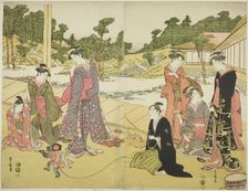 The Young Monkey Showman (Wakashu sarumawashi), n.d. Creator: Utagawa Toyokuni I