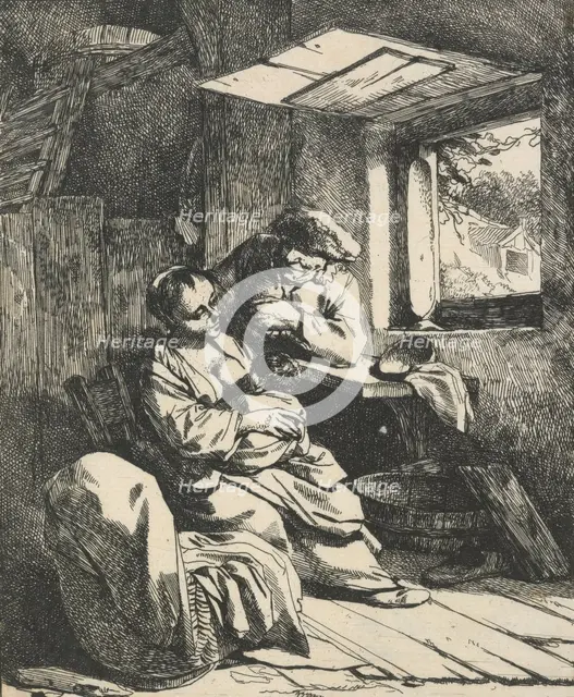 The young mother, c. 1660. Creator: Cornelis Bega.