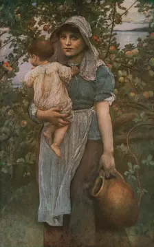 The Young Mother c1887, (c1930). Creator: Annie Louisa Swynnerton