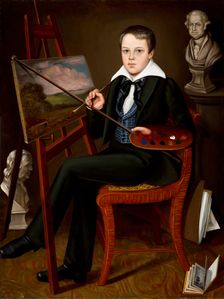 The Young Artist (image 1 of 2), between c1838 and c1839. Creator: Randall Palmer