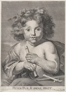 The Young Bacchus, holding a flute, 1728. Creator: Anton Joseph von Prenner