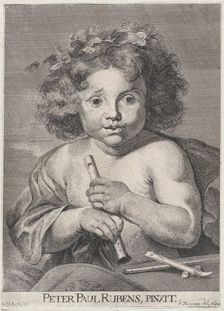 The Young Bacchus, holding a flute, 1728. Creator: Anton Joseph von Prenner