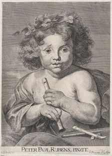 The Young Bacchus, holding a flute, 1728. Creator: Anton Joseph von Prenner