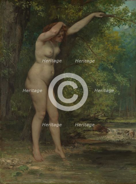 The Young Bather, 1866. Creator: Gustave Courbet.