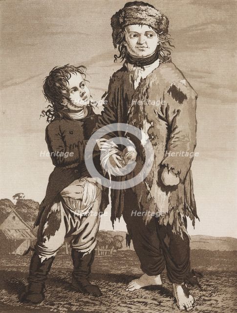 The Young Beggars, c.1800. Creator: Karl Ludwig Bernhard Buchhorn (German, 1770-1856).