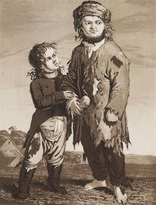The Young Beggars, c.1800. Creator: Karl Ludwig Bernhard Buchhorn (German, 1770-1856)