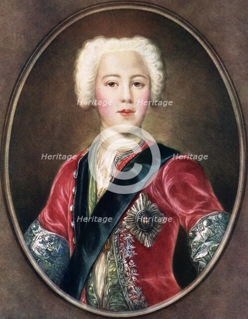 'The Young Chavalier', Prince Charles Edward Stuart, c1730s.Artist: A J Skrimshire