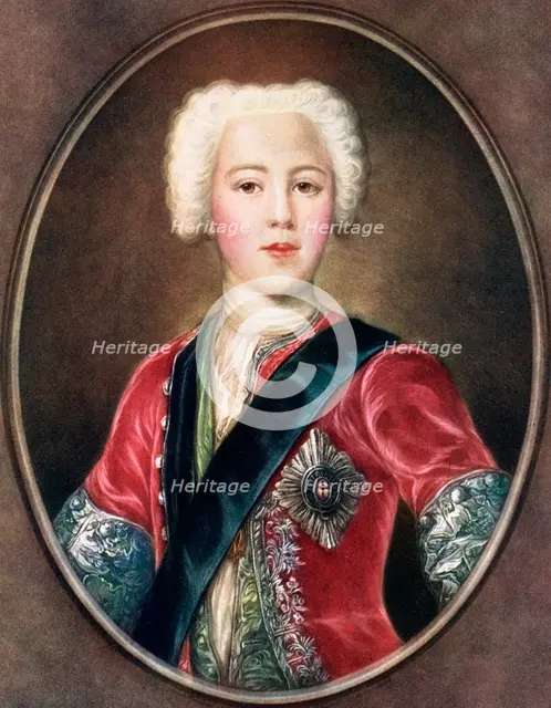 'The Young Chavalier', Prince Charles Edward Stuart, c1730s.Artist: A J Skrimshire
