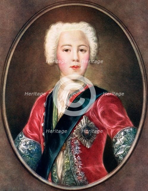 'The Young Chavalier', Prince Charles Edward Stuart, c1730s.Artist: A J Skrimshire