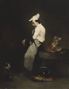 The Young Cook, 1855-1870. Creator: Theodule Ribot