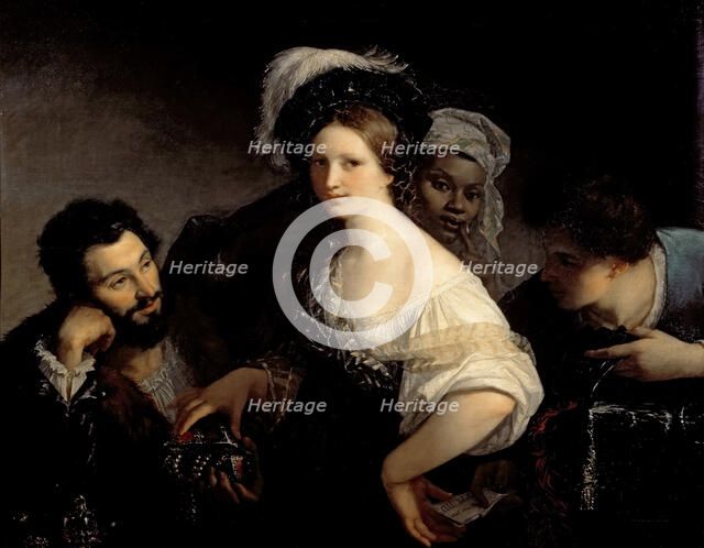 The Young Courtesan. Artist: Sigalon, Alexandre Francois Xavier (1787-1837)