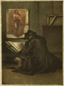The Young Draughtsman, 1743. Creator: Jacques Fabian Gautier Dagoty