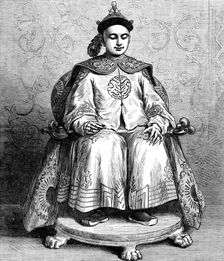 The young Emperor of China, Tung-Che, Whang-Ti, 1873. Creator: Unknown