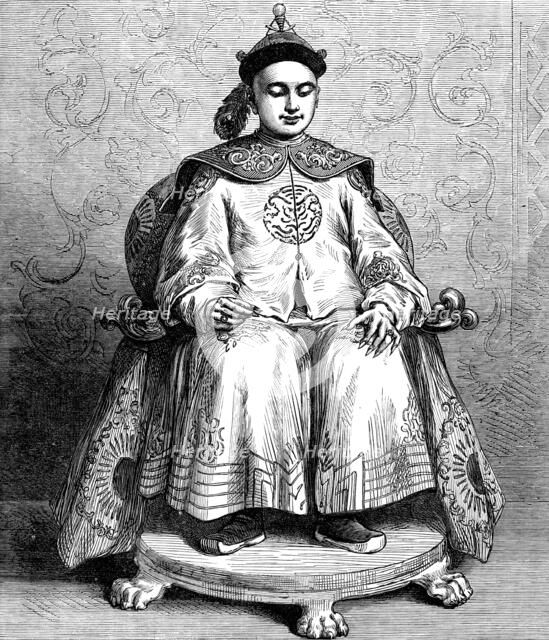 The young Emperor of China, Tung-Che, Whang-Ti, 1873. Creator: Unknown.