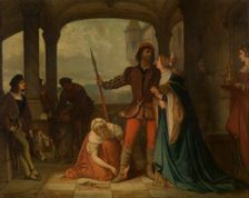 The Young François I of France Goes out Hunting, 1863. Creator: Edouard Jean Conrad Hamman
