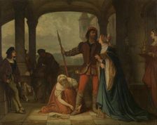 The Young François I of France Goes out Hunting, 1863. Creator: Edouard Jean Conrad Hamman