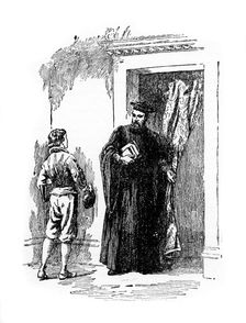 The young Galileo and Ostilio Ricci, (20th century)