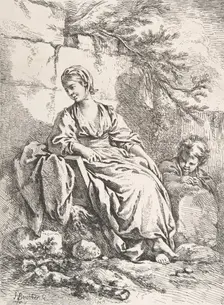 The Young Girl Resting, 1756. Creator: Francois Boucher