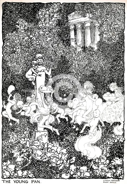 'The Young Pan - Stage One', c1920. Artist: W Heath Robinson.