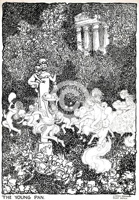 'The Young Pan - Stage One', c1920. Artist: W Heath Robinson.