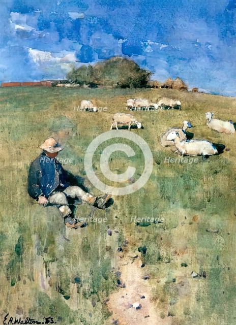 The Young Shepherd, 1883. Creator: Edward Arthur Walton.