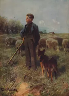 The Young Shepherd c1915. Artist: Francois Pieter Ter Meulen