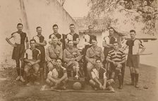 The Young Soldiers Football Team of the First Battalion, The Queen's Own Royal West Kent Regiment. P