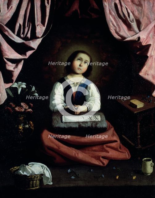 'The Young Virgin', c1632-33. Artist: Francisco de Zurbarán