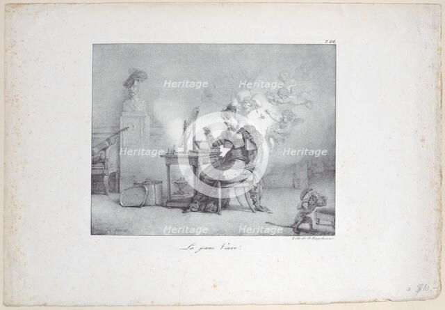 The Young Widow, ca. 1818-21. Creator: Émile Jean-Horace Vernet.