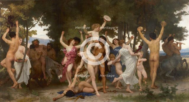 The youth of Bacchus (La jeunesse de Bacchus), 1884. Creator: Bouguereau, William-Adolphe (1825-1905).