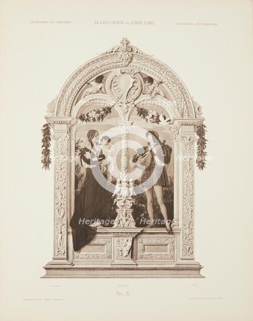 The Youth. From "Allegories and Emblems" by M. Gerlach, 1882. Creator: Klimt; Gustav (1862-1918).