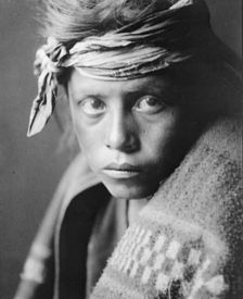 The youth from the desert land-Navaho, c1906. Creator: Edward Sheriff Curtis