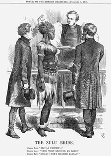 The Zulu Bride 1868. Creator: John Tenniel