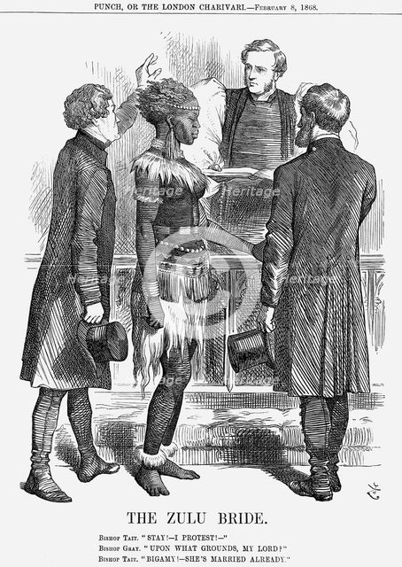 'The Zulu Bride', 1868.  Creator: John Tenniel.