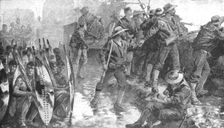 The Zulu War, 1879: Men of H.M.S. Shah inside the Laager at Ginghilovo (1901). Creator: Unknown
