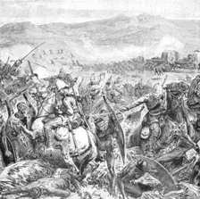 The Zulu War, 1879: The final repulse of the Zulus at Ginghilovo, April 2 (1901). Creator: Unknown