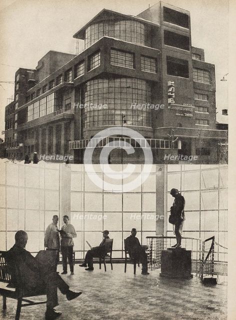 The Zuyev Workers' Club in Moscow. Illustration from USSR Builds Socialism, 1933. Creator: Lissitzky, El (1890-1941).