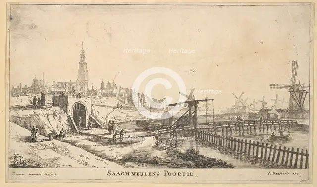 The Zaagmolen Gate, 17th century. Creator: Reinier Zeeman.