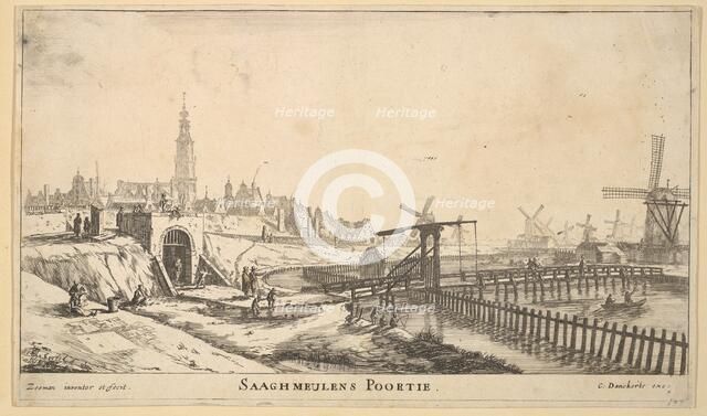 The Zaagmolen Gate, 17th century. Creator: Reinier Zeeman.
