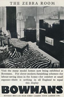 The Zebra Room - Bowmans 1933