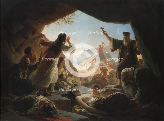 The Zeitun Rebellion of 1862. Artist: Khudyakov, Vasili Grigorievich (1826-1871)