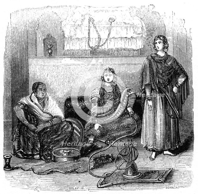 'The Zenana', 1847. Artist: Bonner