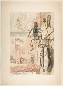 The Zenith of French Glory; - the Pinnacle of Liberty, February 12, 1793. Creator: James Gillray